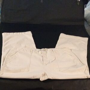 Sonoma Plus Size High Rise White Jeans Wide Leg 740 Daisy Dew Style